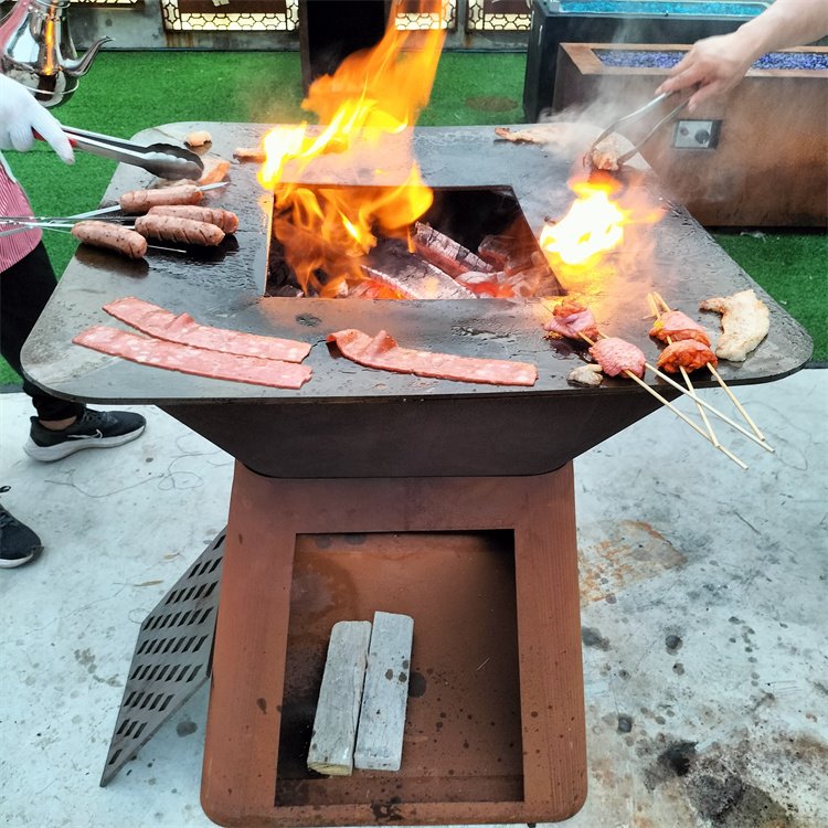 HNJBL-CORTEN Corten Steel BBQ Grill HNJBL-CORTEN Corten Steel BBQ Grill