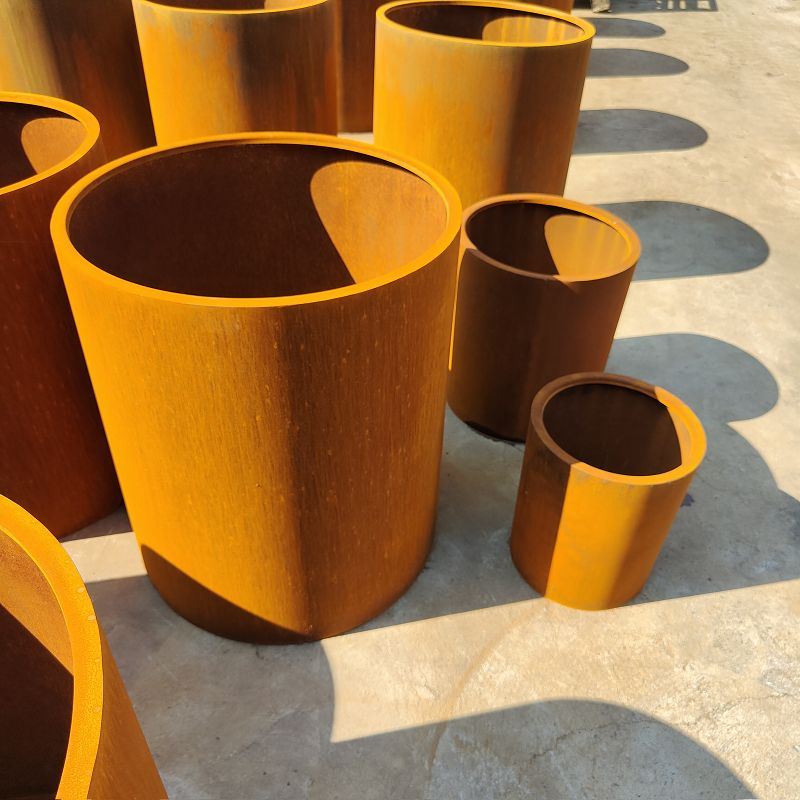 Cvetlični lonec Corten Steel