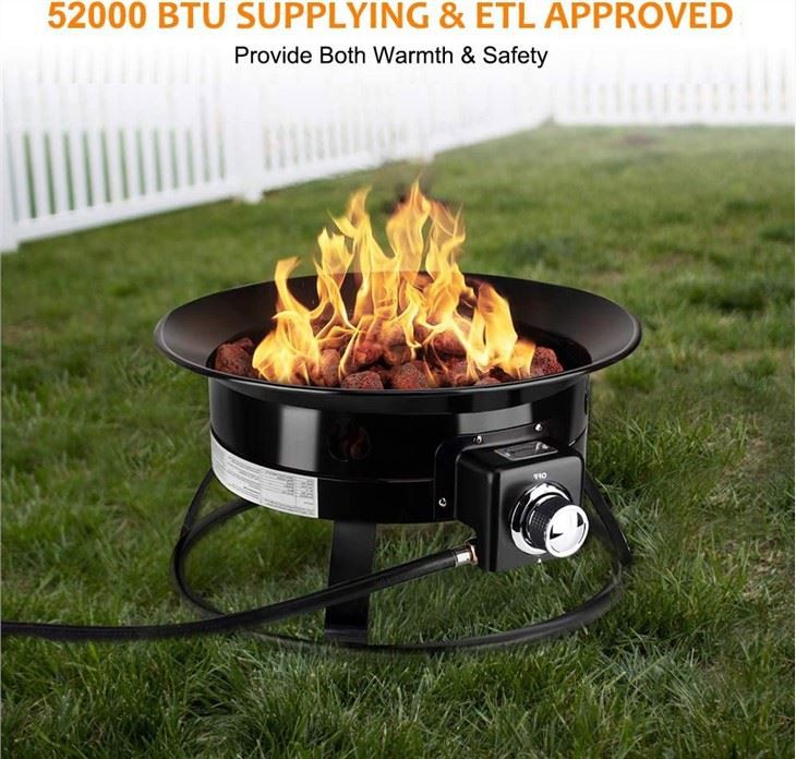 Smokeless Gas Fire Pit Bowl