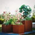 Steel Planter Pot For Ornamental Garden