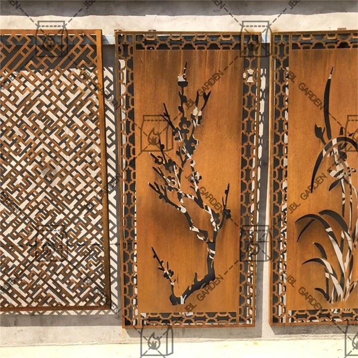 Devider Corten Steel Screen Fences