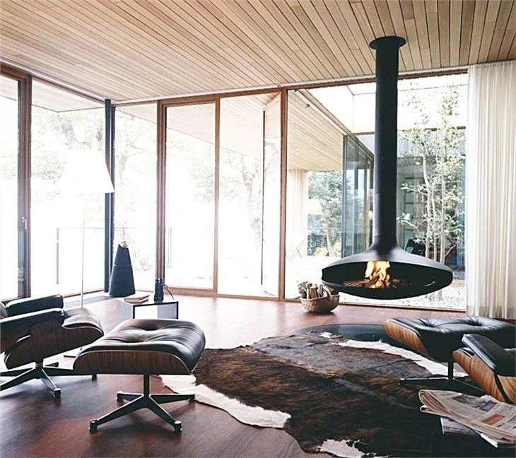 Ceiling Mounted Wood Stove
