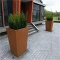 Corten Steel Cube Planters