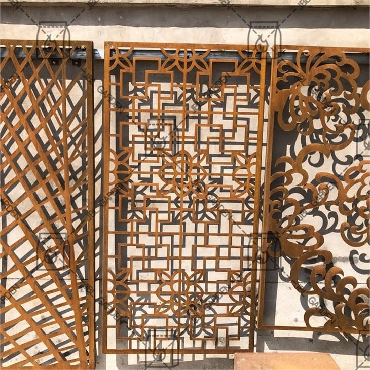 Corten Steel Metal Garden Park Fence