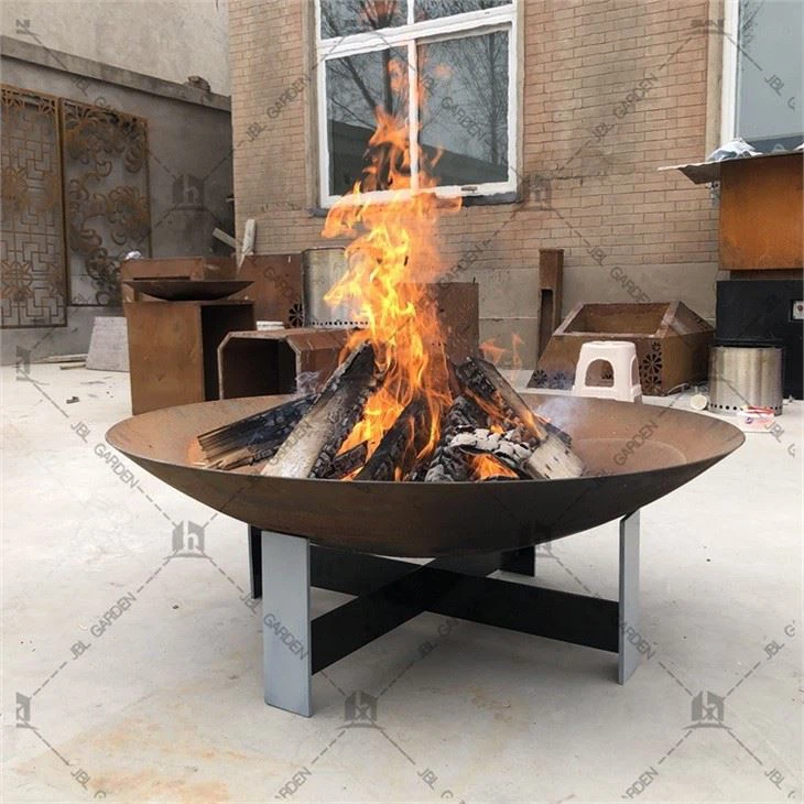 Decorative Corten Steel Globe Fire Pit