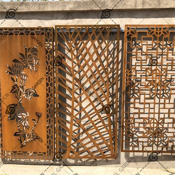 Decorative Laser Cut Metal Fencing Panels