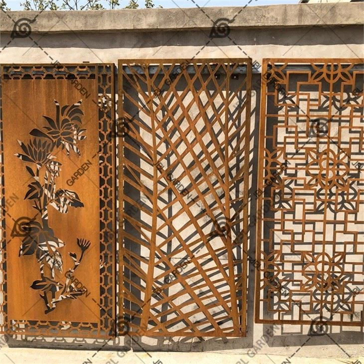 Decorative Laser Cut Metal Fencing Panels