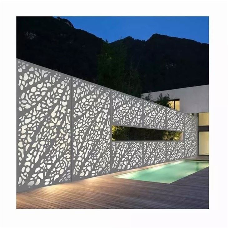 Decorative Metal Privacy Fence Panels