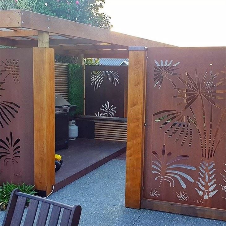 Decorative Metal Privacy Fence Panels