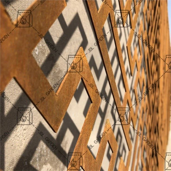 Laser Cutting Metal Corten Steel Screen