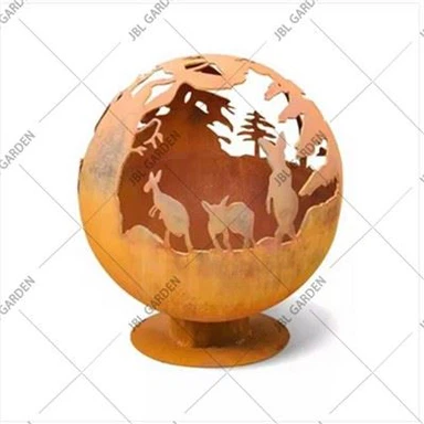 Animal Art Cutting Fire Sphere