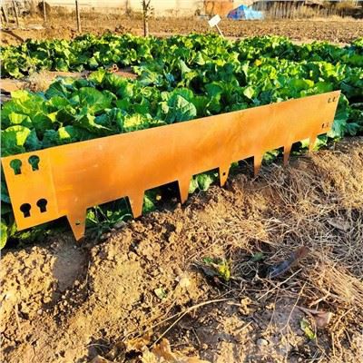 Vrtni robovi iz jekla Corten po meri