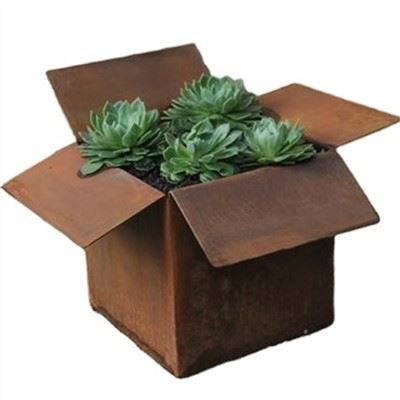 Kovinski skobelj korten jeklo cvet lonec