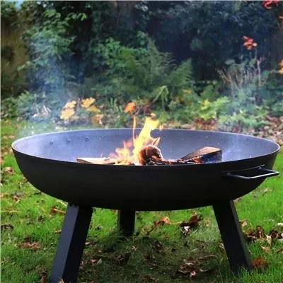 Skleda za kampiranje na prostem v rjavem slogu Corten Steel Brazier