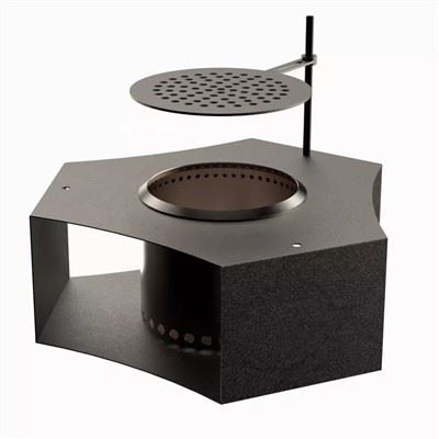 Nerjaveče jeklo Požarna jama Smokeless Štedilnik z žarom