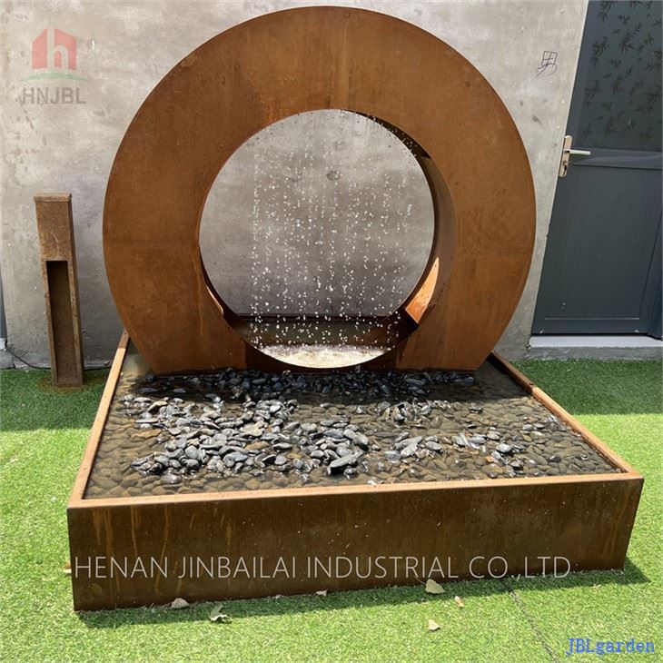 Kvadratni Corten Steel Water Feature