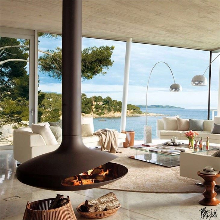 Eco-friendly Hanging Fireplace
