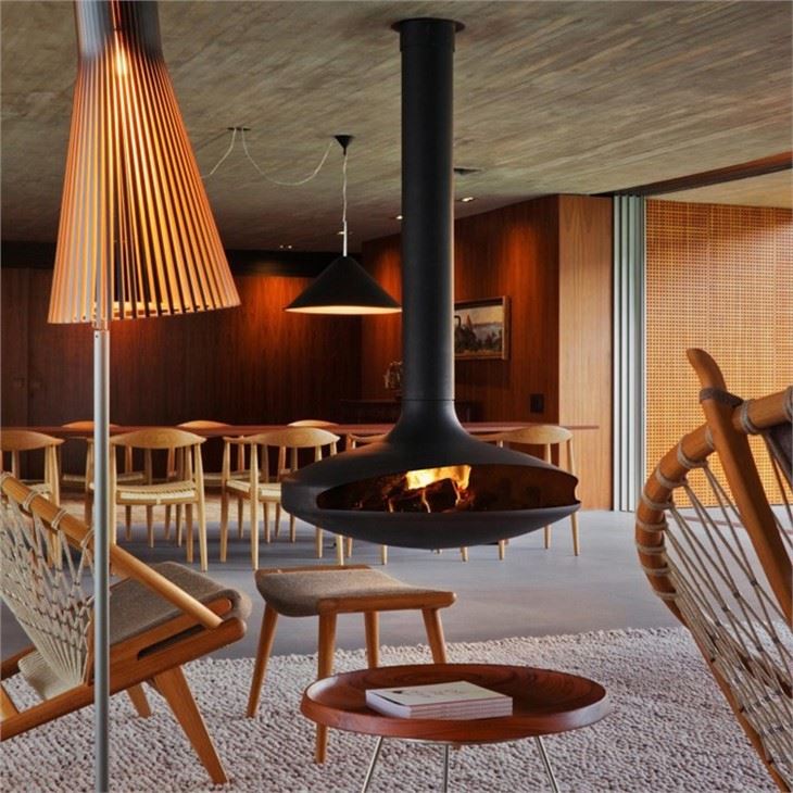 Eco-friendly Hanging Fireplace