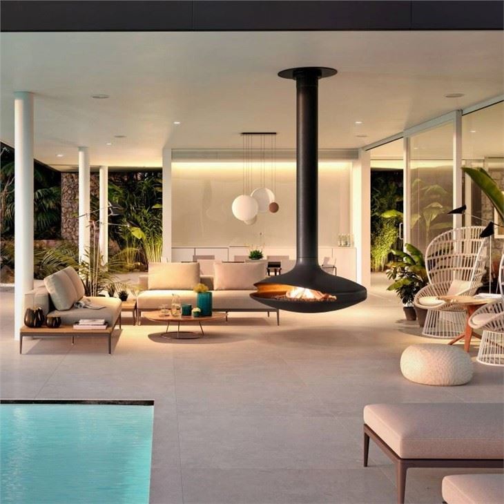 Eco-friendly Hanging Fireplace