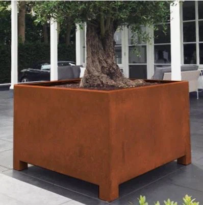 Corten Steel Planter Pot factory