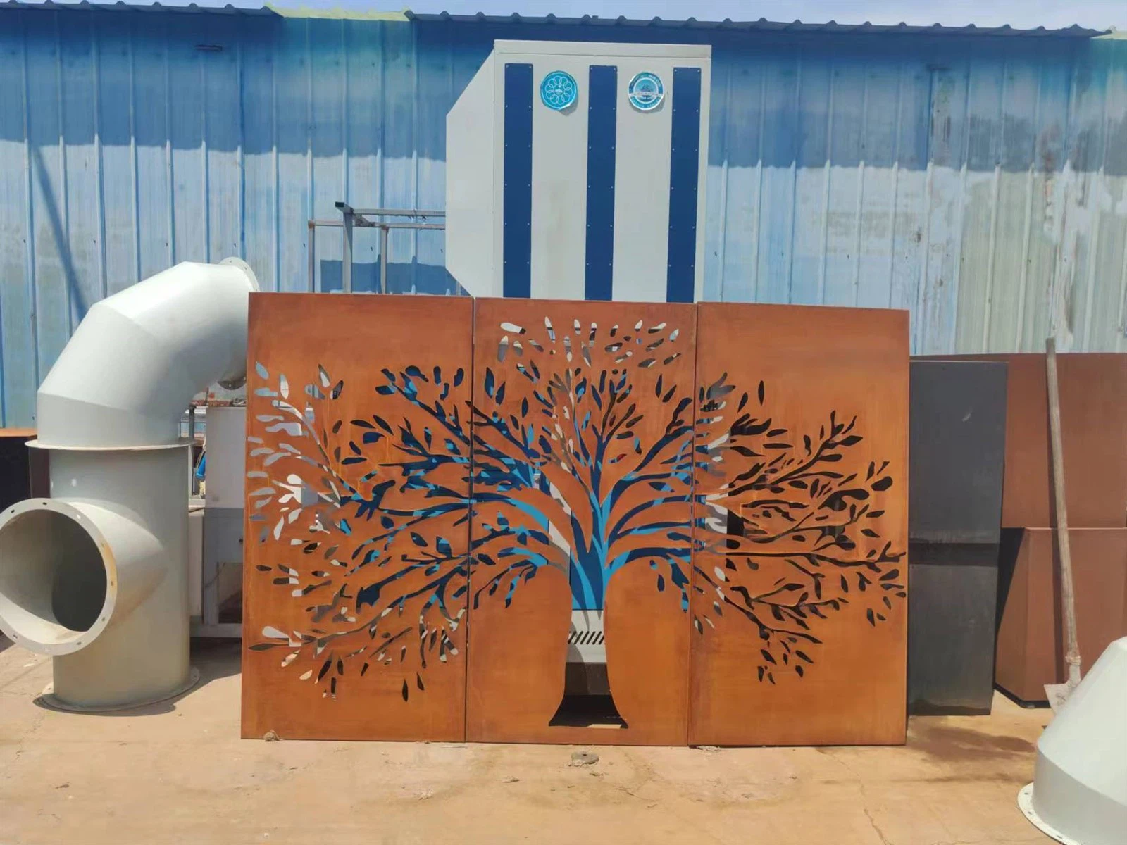 Corten steel screen Corten steel screen