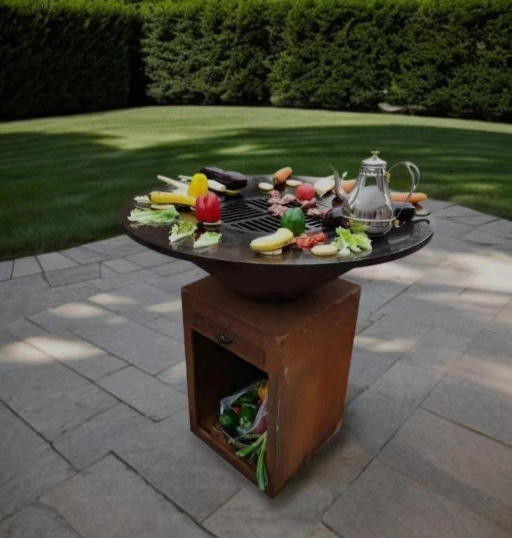 Outdoor Charcoal BBQ Fire Pits