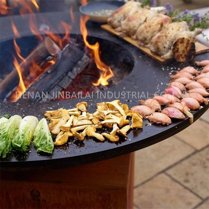Outdoor Rust Corten Steel Grill