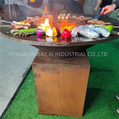 Corten Steel Iron Fire Bbq