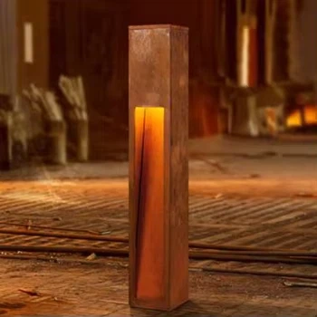 Razsvetljava Corten Steel za zunanjo uporabo