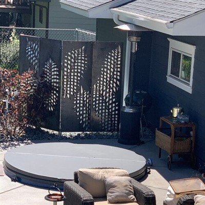 Zaslonska ograja na vrtu