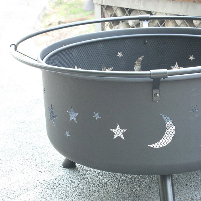 Star Moon Shaped Grill Fire Pit