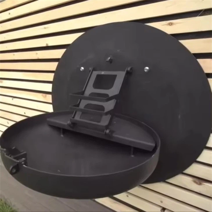 Wall Mounted Charcoal Folded BBQ Grill