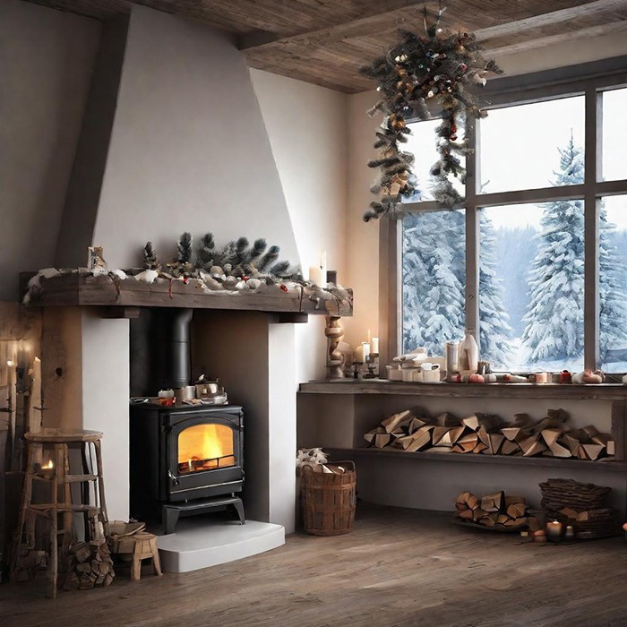 Worry Free, Smoke-free, Energy-saving Cast Iron Fireplace high quality